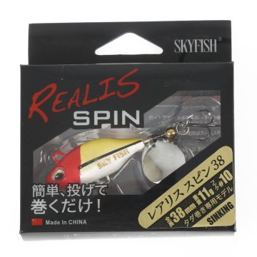 Тейл-спиннер SKYFISH "REALIS" SPIN 38 SW, 38мм, 11гр, цвет: 15#